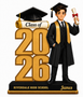 Personalised Wooden Graduation Plaque with Custom Avatar