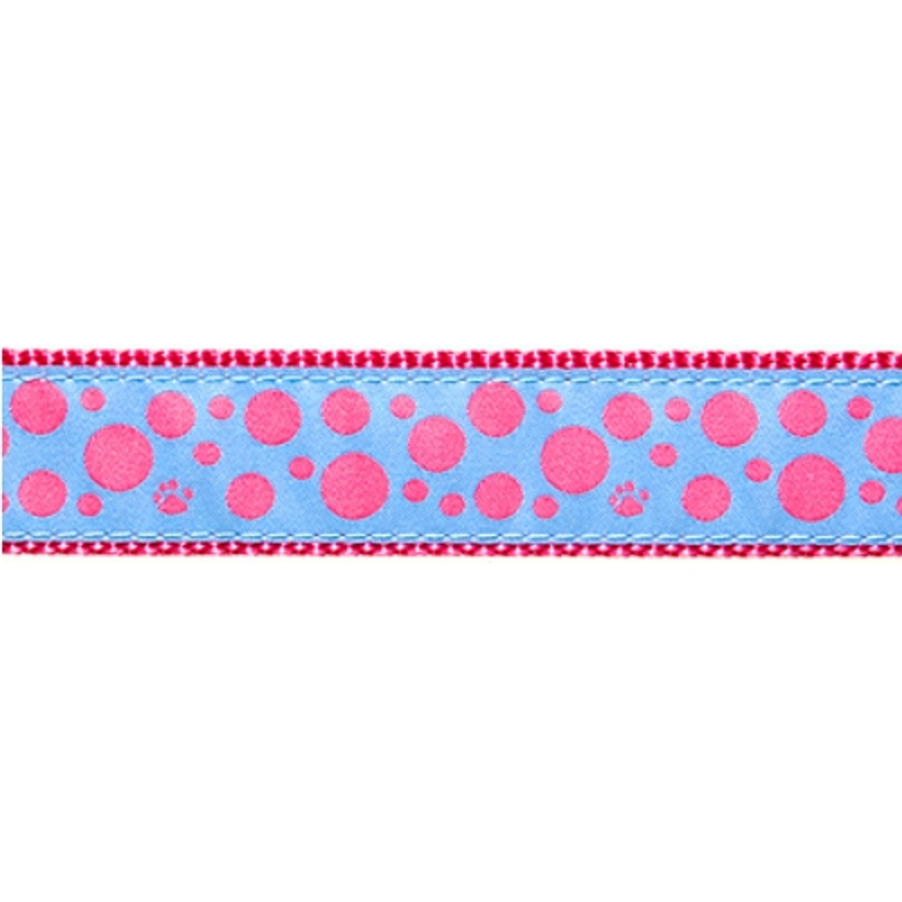 Pink polka dot dog clearance collar