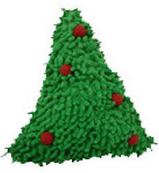 christmas tree dog toy