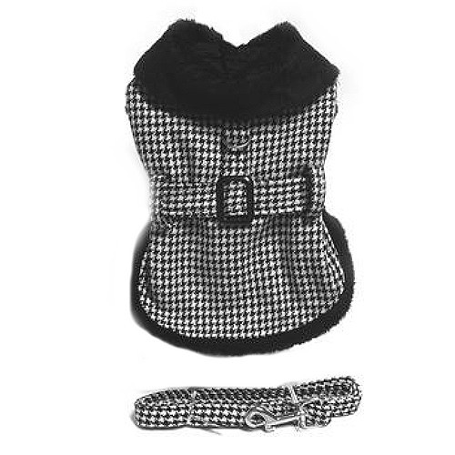 houndstooth dog harness