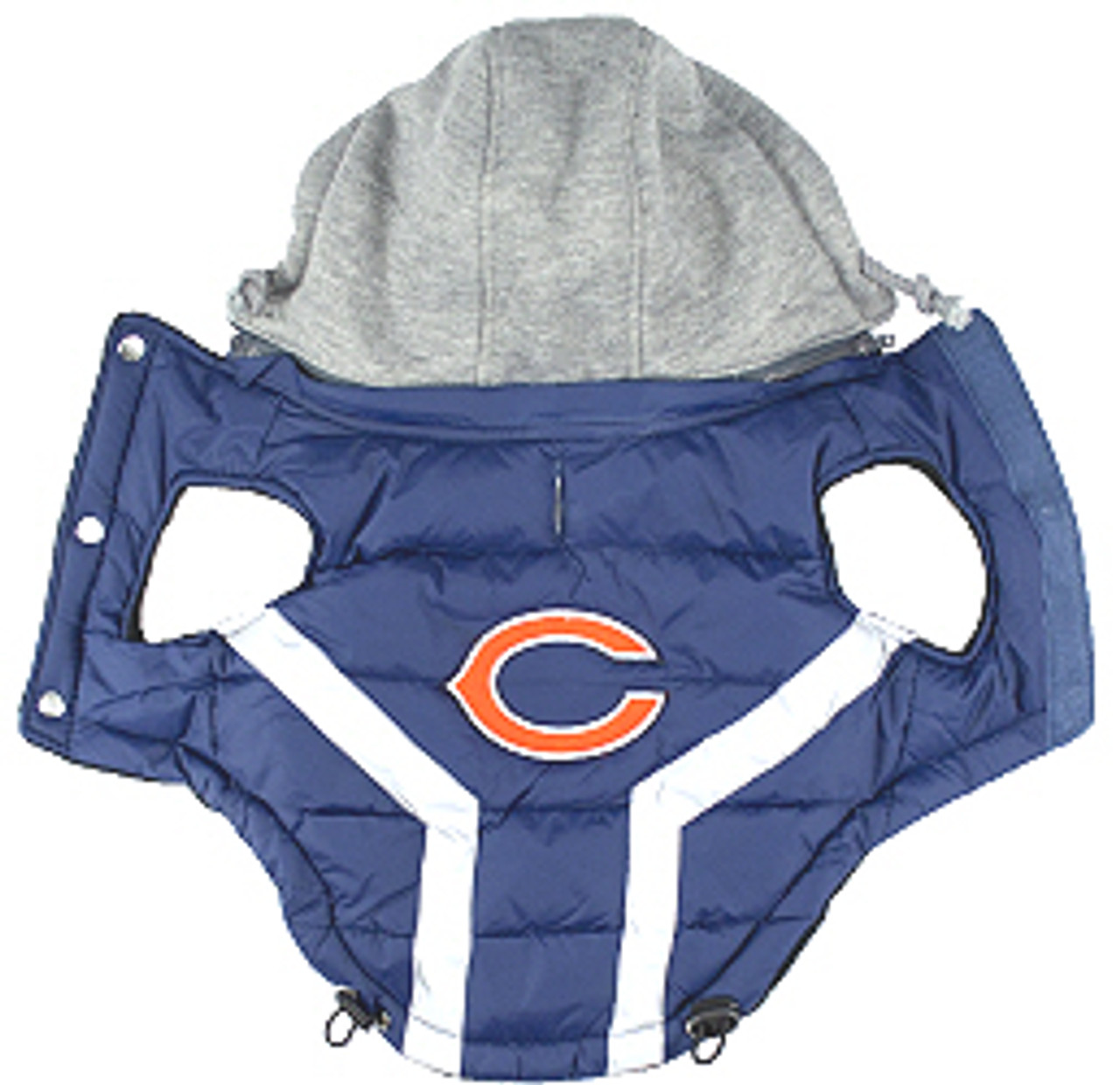 NFL Chicago Bears Licensed Dog Puffer Vest Coat - S - 3X