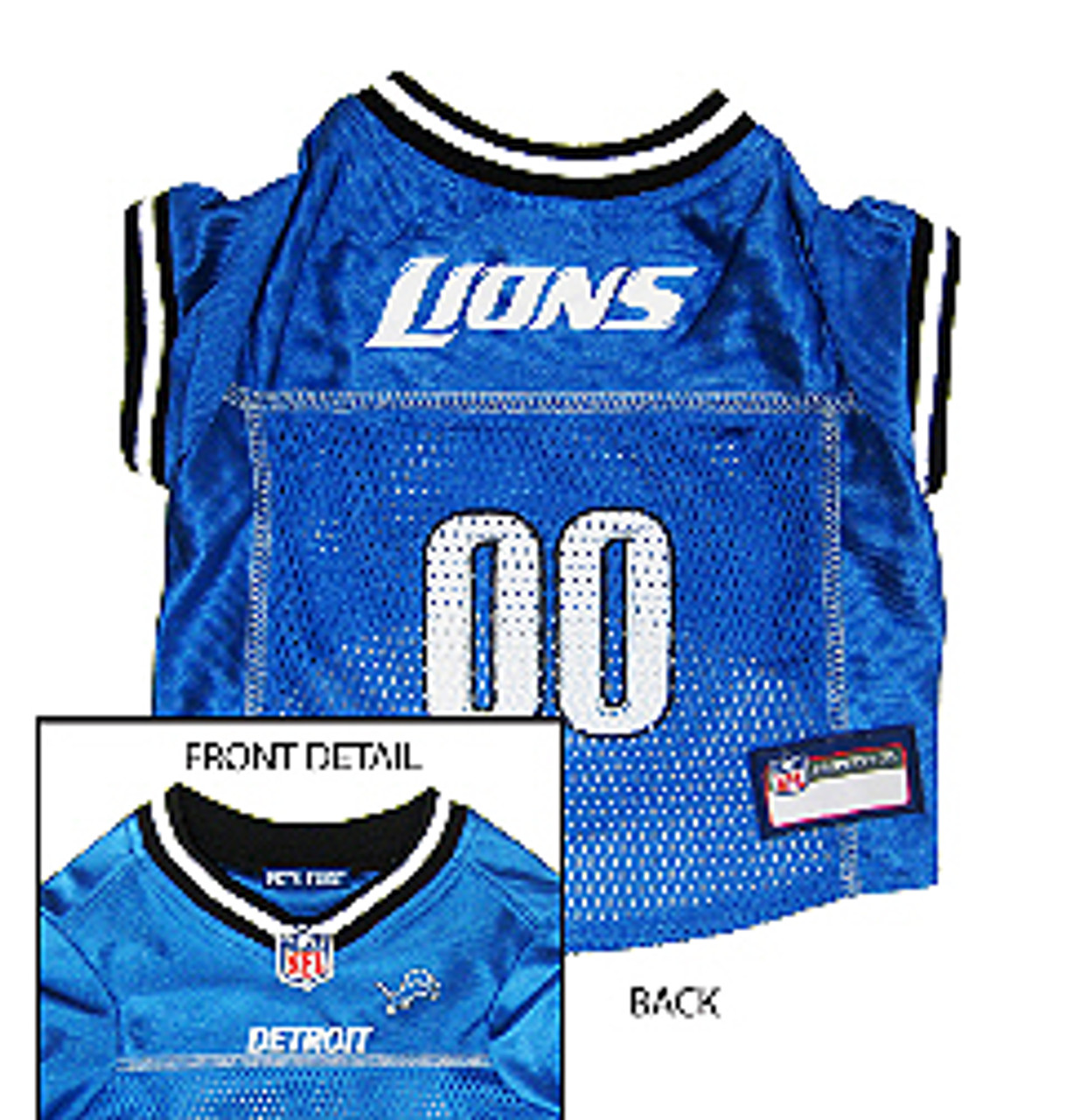 detroit lions pet jersey