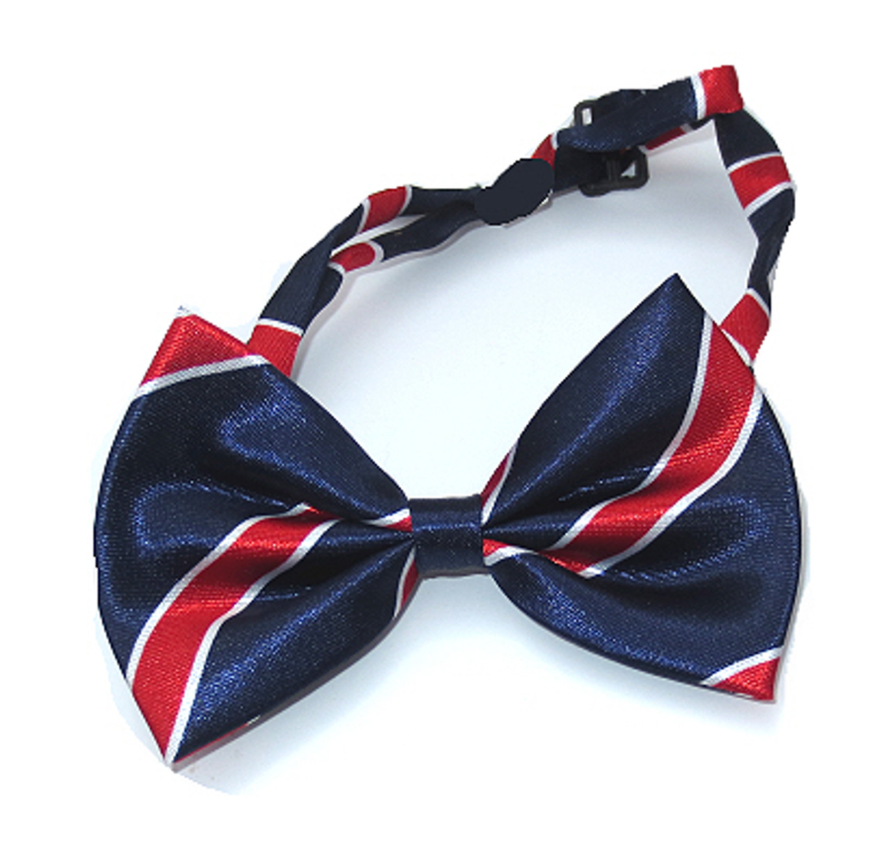 red white and blue bow tie dog collar