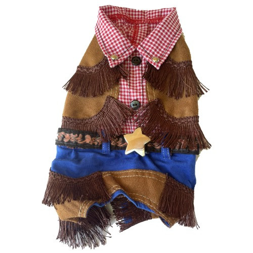 Cowboy Outfit Pet Dog Costume for small pets PupRwear