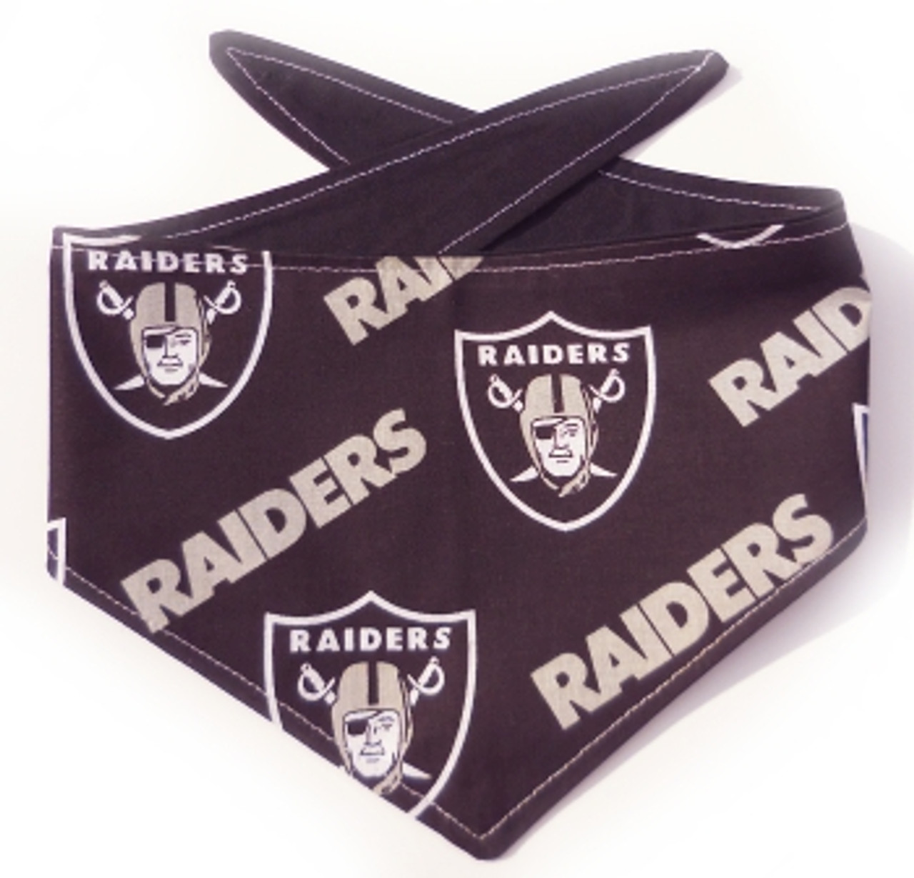 Las Vegas Raiders Pet Reversible Paisley Bandana