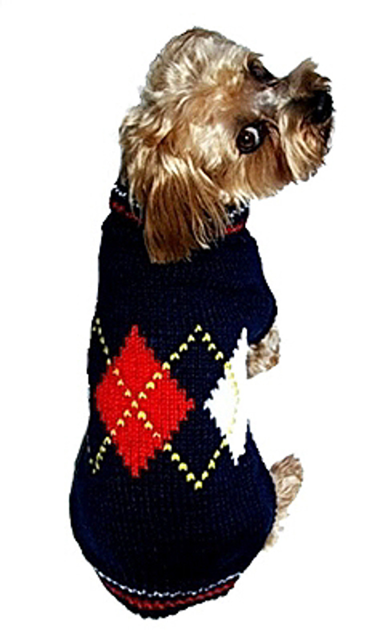 dog argyle sweater vest