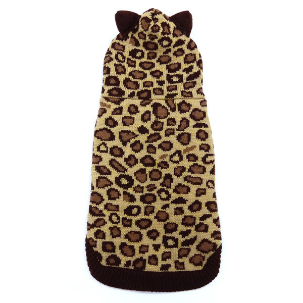Leopard Hoodie Dog Sweater | Dogo Pet 