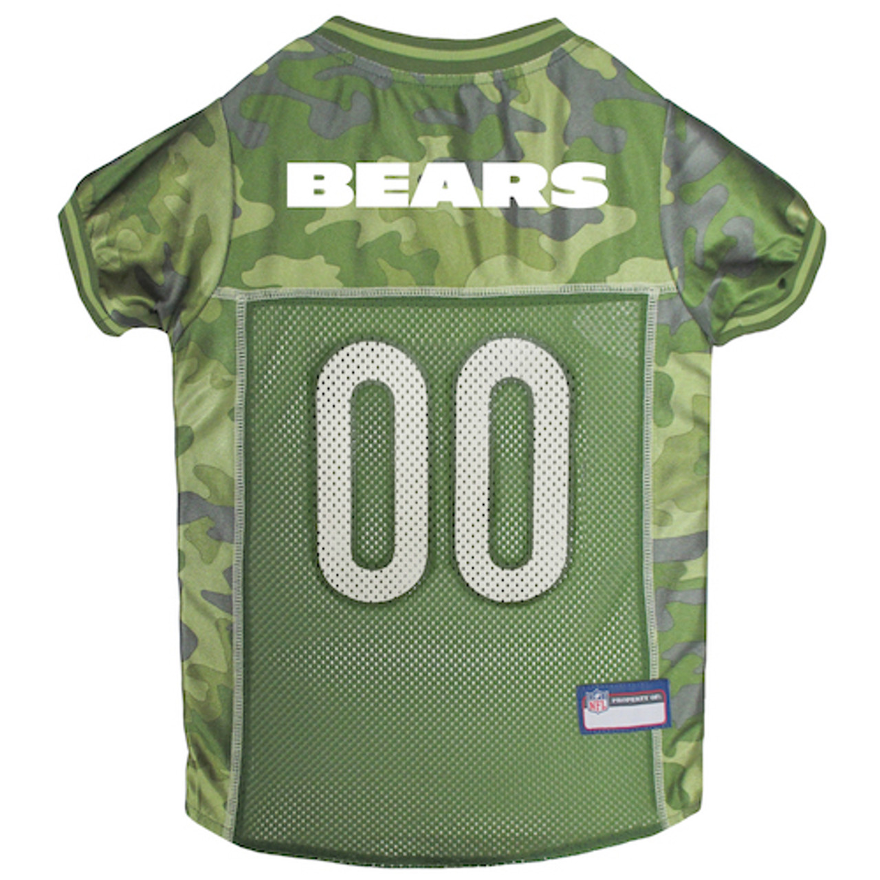 Chicago Bears Pet Camo Jersey - Small