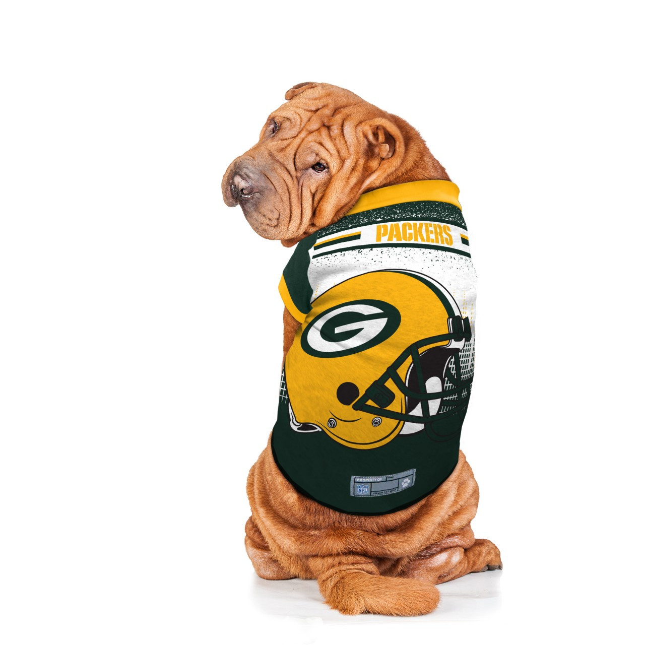 NFL Green Bay Packers Dog Jersey, Size: Large. Best Football Jersey Costume  for Dogs & Cats. Licensed Jersey Shirt.