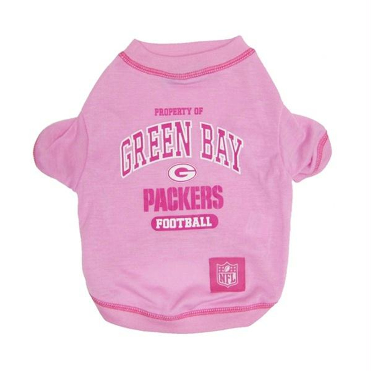 pink green bay packers shirt
