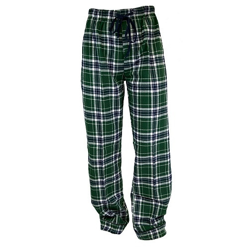 Human Adult Green Plaid Flannel Pajama 