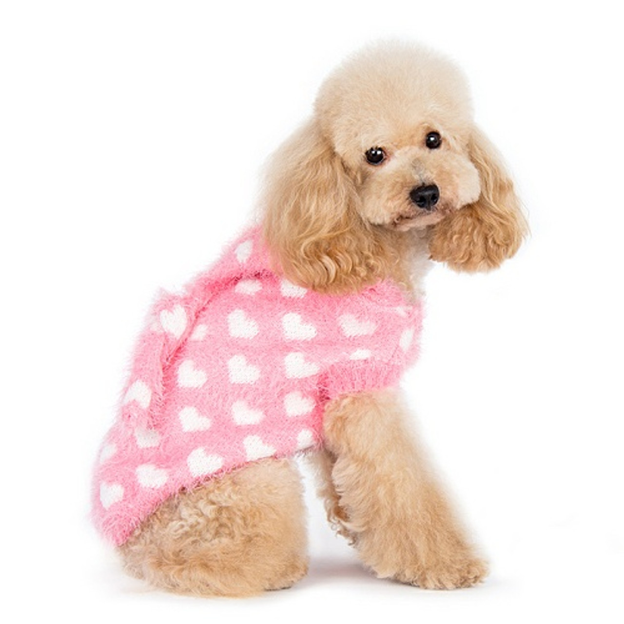 dog sweater pink