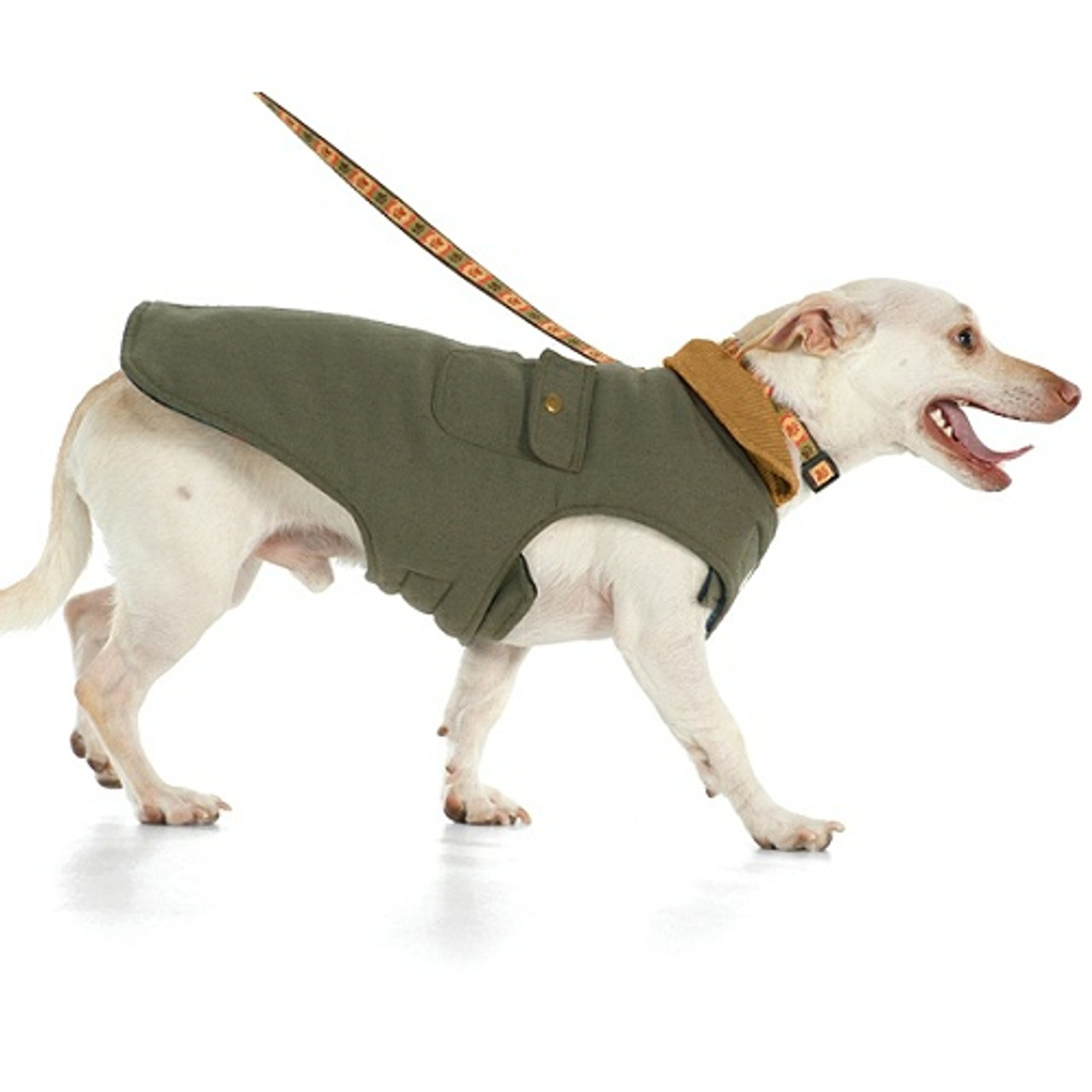 Olive green dog coat Clearance