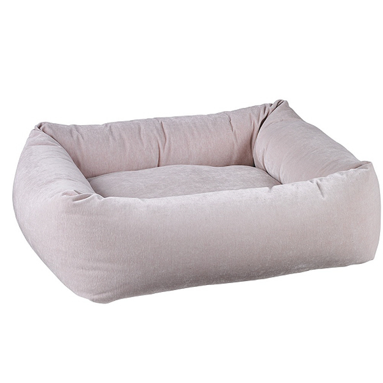 blush pink dog bed