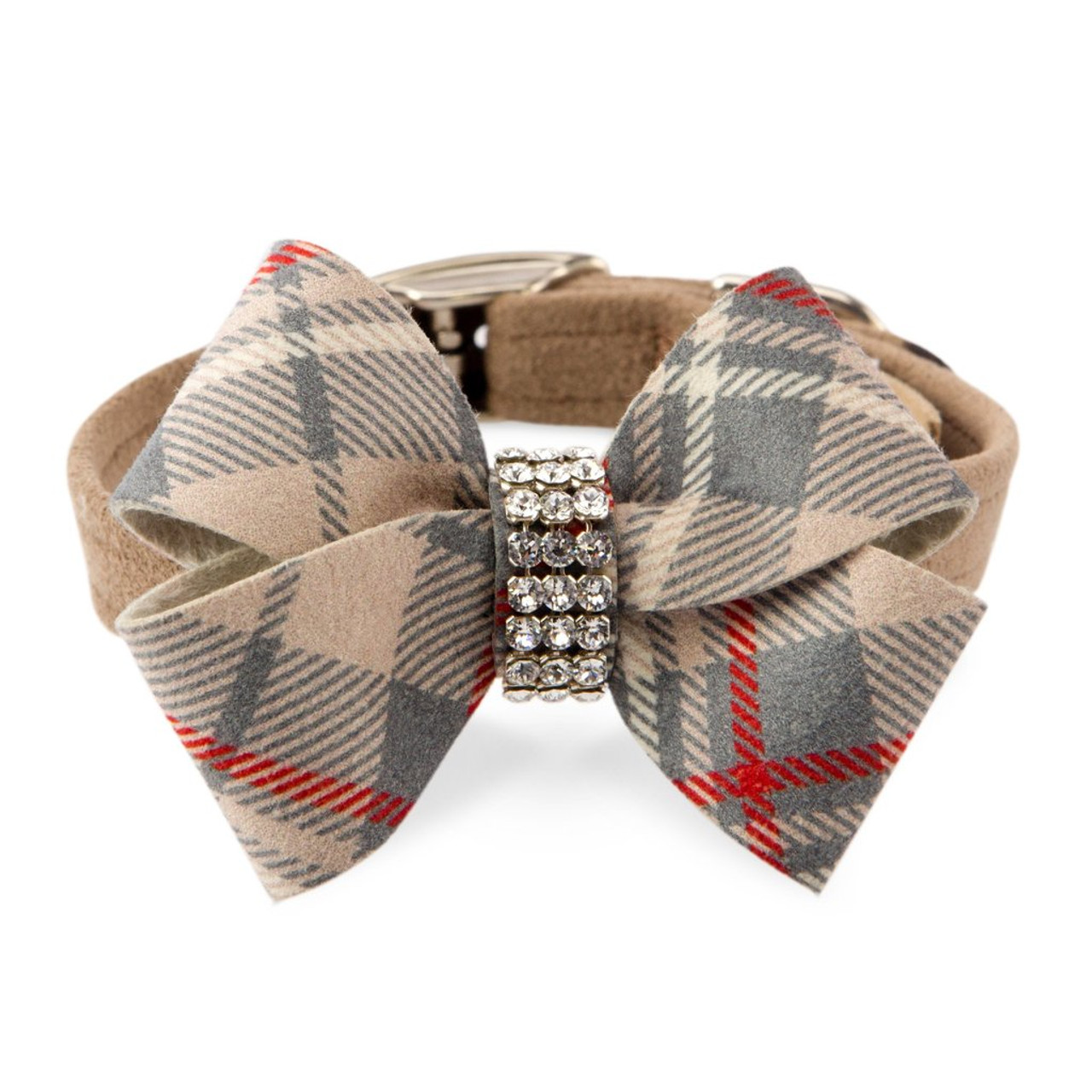 Scotty Nouveau Bow Doe Plaid Bow Collar by Susan Lanci PupRwear