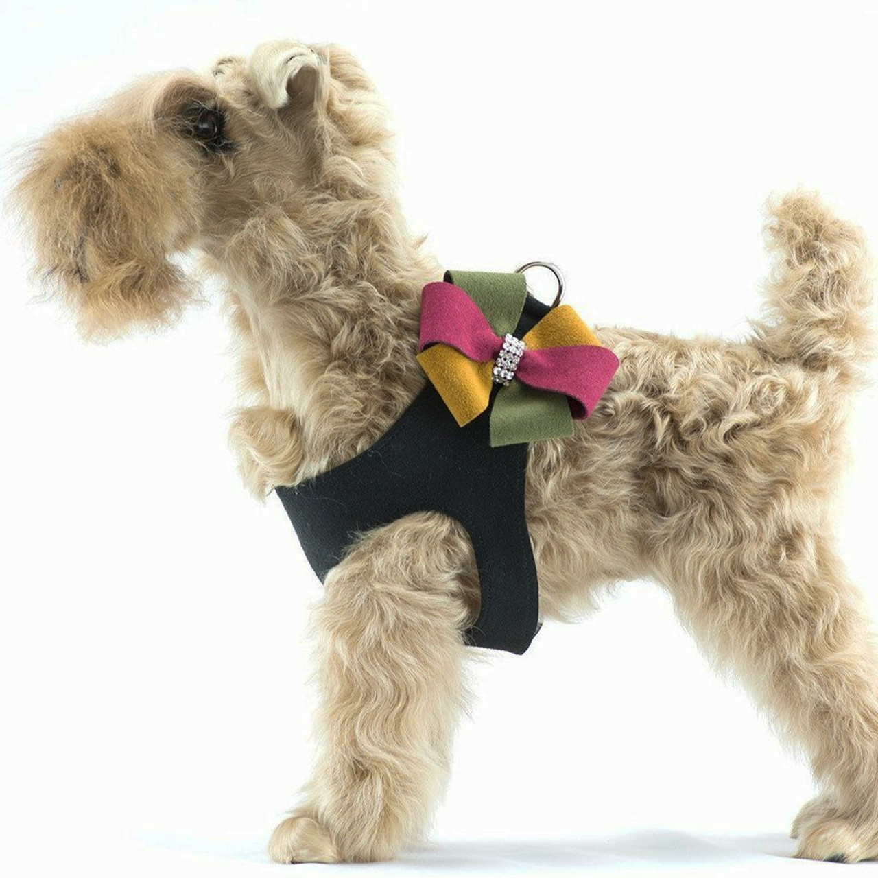 Susan Lanci Embroidered Paws Swarovski Dog Collar