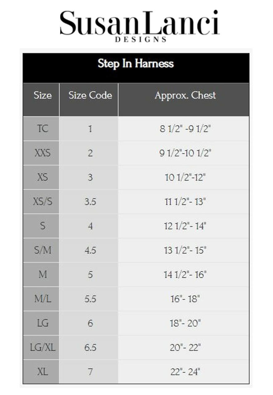 Harness Measurement Chart