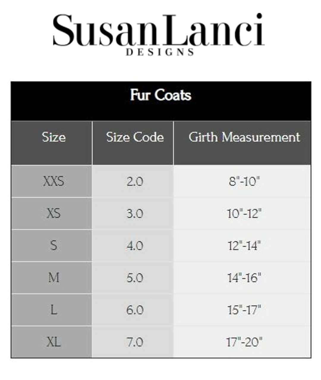 All Saints Sizing Chart