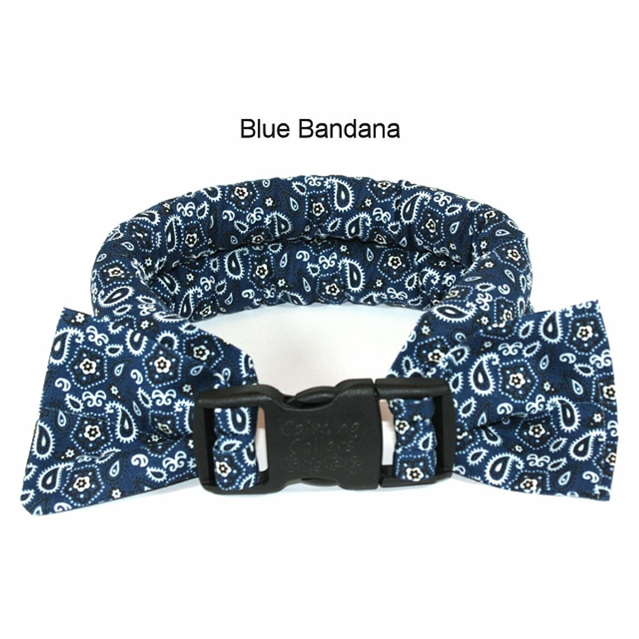 blue bandana dog collar