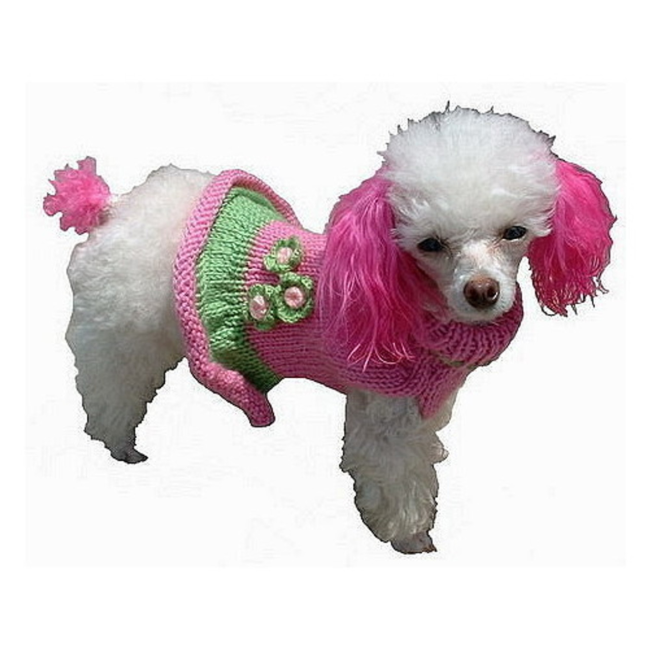 Pink Dog Sweater for Small Dog Girl Dog Clothes Dog Dress With