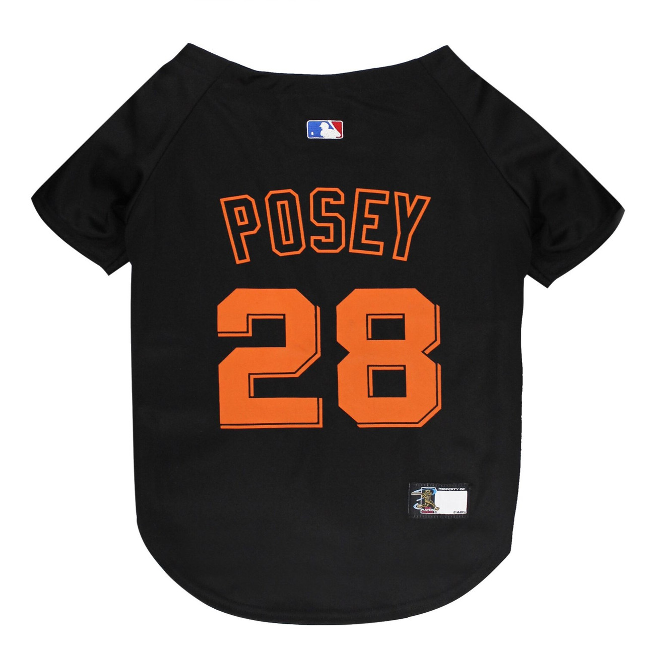 MLB San Francisco Giants Pets First Pet Baseball Jersey - Black XXL