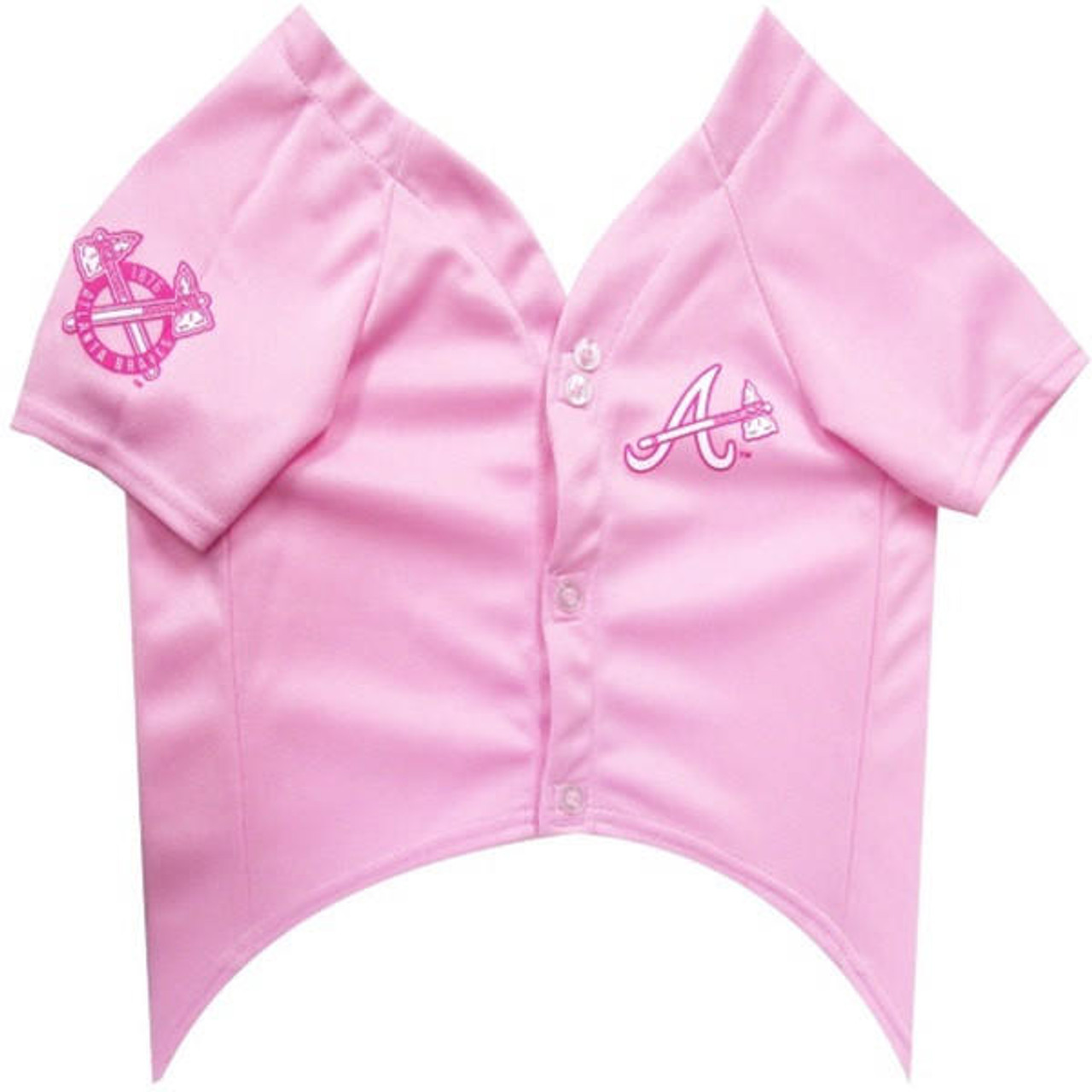 Atlanta Braves Pink Pet Jersey