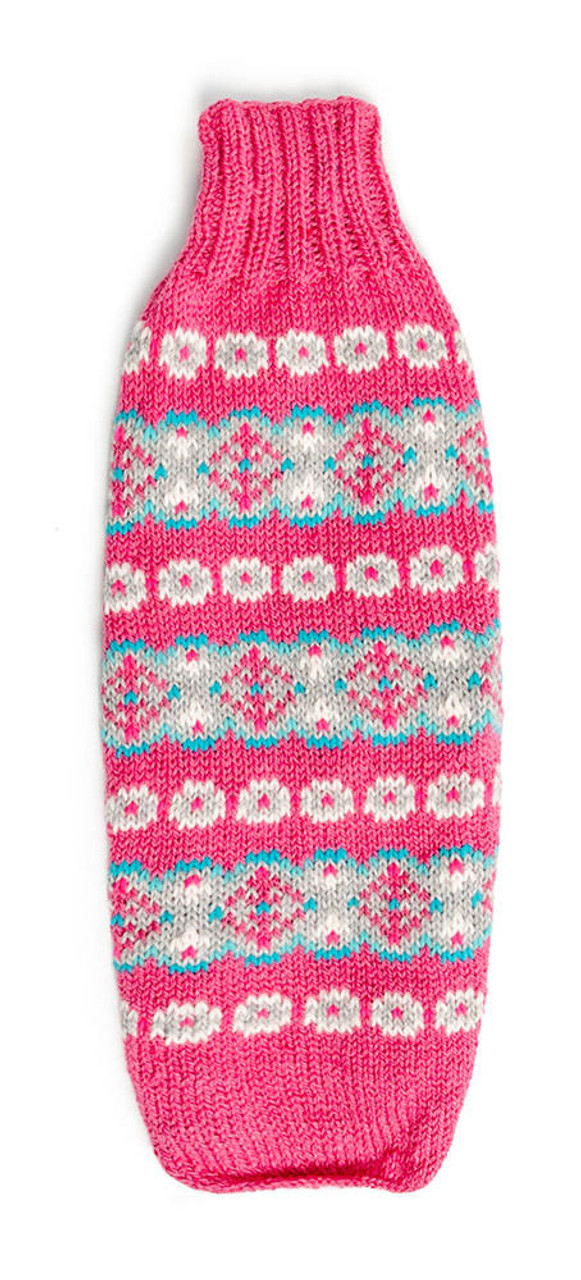 Alpaca Rose Fairisle Hand Knit Dog Sweaters