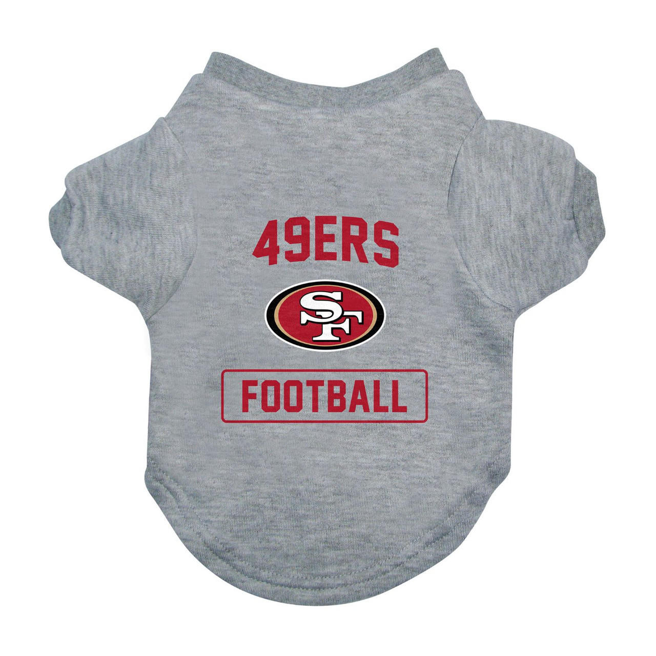 Little Earth 320150-49ER-S NFL Pet Tee Shirt Type San Francisco 49ers - Small