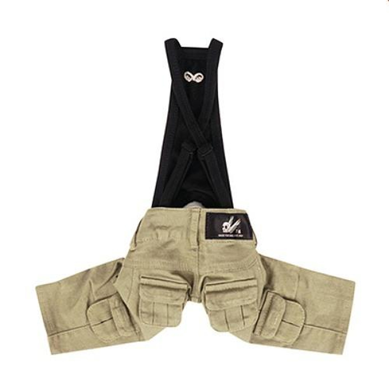 Puppy Angel Dog Cargo Pants - Khaki | PupRwear Dog