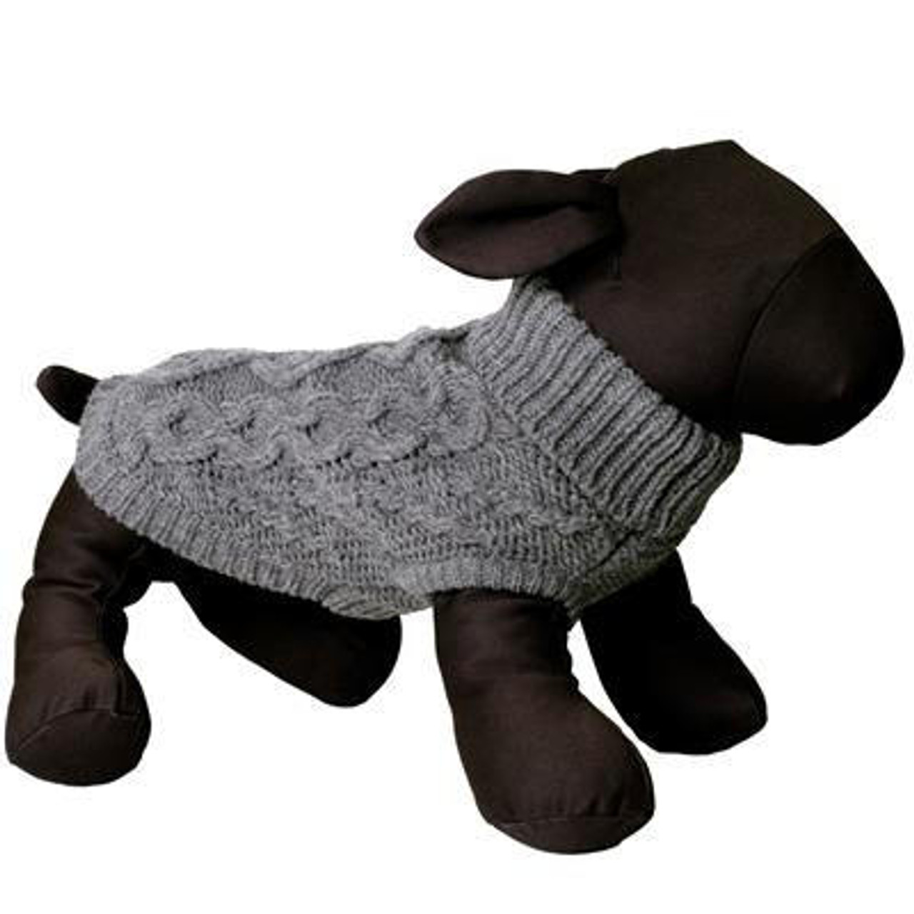 chunky knit dog sweater