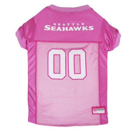 Seattle Seahawks Pink Pet Dog Jersey PupRwear