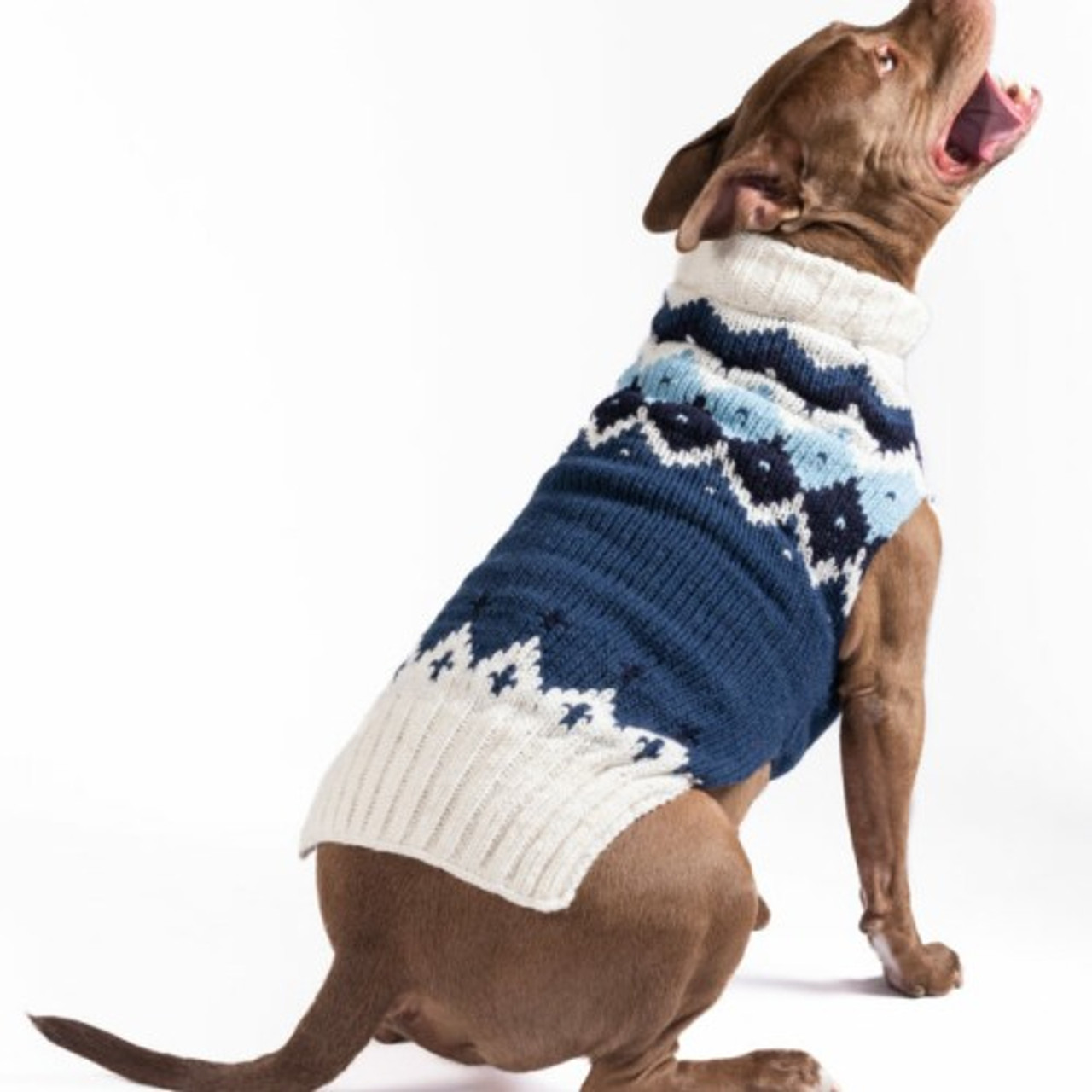 Midnight Ski Bum Wool Dog Sweater | Chilly Dog Sweaters