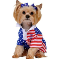 Maxs Closet Americana Polo Dog Shirt