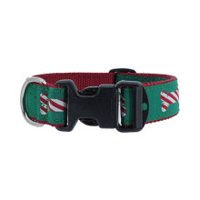 Christmas Dog Collars - 1/2", 3/4", 1 1/4" -Peppermint Stick