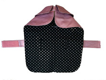 Pink Pearl Polka Dot Slicker - Reversible - Large 14"