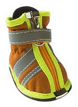 Safety Orange Reflector Dog Boots