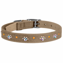 Crystal Paw Print Collars - Lots of Colors