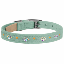 Crystal Paw Print Collars - Lots of Colors