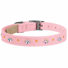 Crystal Paw Print Collars - Lots of Colors