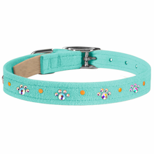 Crystal Paw Print Collars - Lots of Colors