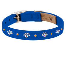 Crystal Paw Print Collars - Lots of Colors