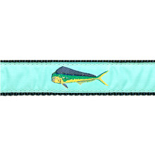 Dog Collar - Mahi Mahi (Mint) - 3/4 & 1 1/4