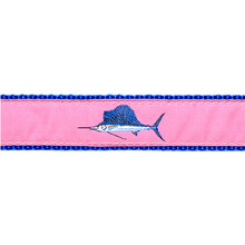 Dog Collar - Sailfish (Pink) - 3/4 & 1 1/4