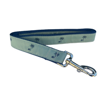 Dog Collar - Palm Trees (Seamist) - 3/4 & 1 1/4