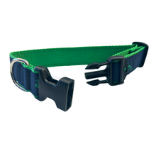 Dog Collar - Green Gecko - 3/4 & 1 1/4