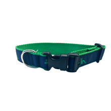 Dog Collar - Green Gecko - 3/4 & 1 1/4