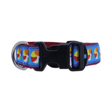 Dog Collar - Beach Ball - 3/4 & 1 1/4
