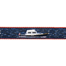 Dog Collar - Power Boat - 1 1/4