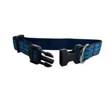 Dog Collar - Argyle Blue - 1/2, 3/4, 1 1/4 Dog Collar - Argyle Blue - 1/2, 3/4, 1 1/4