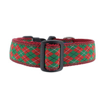 Dog Collar - Argyle Christmas - 1/2, 3/4, 1 1/4